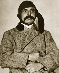 Bleriot: glücklicher Held eines unsterblichen Fluges (Photogravur)